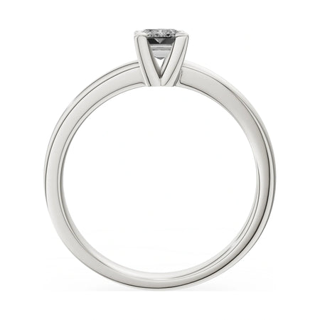 GREMARI Seven Grace emerald-cut lab-grown diamond engagement ring in 14K white gold, 0.50 ct