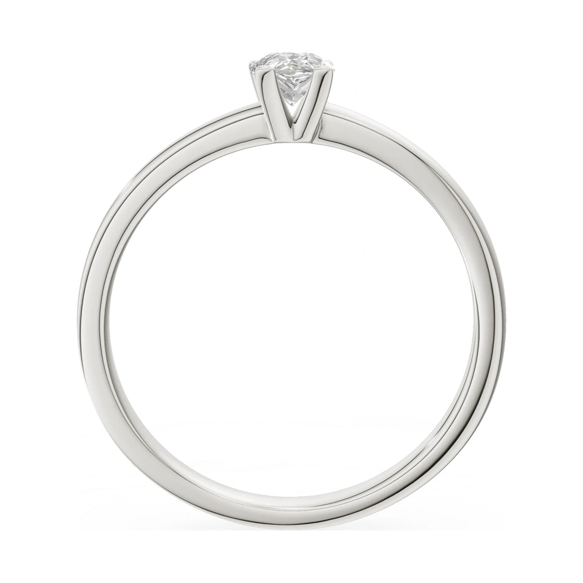 GREMARI Seven Grace pear-cut lab-grown diamond engagement ring in 14K white gold, 0.30 ct