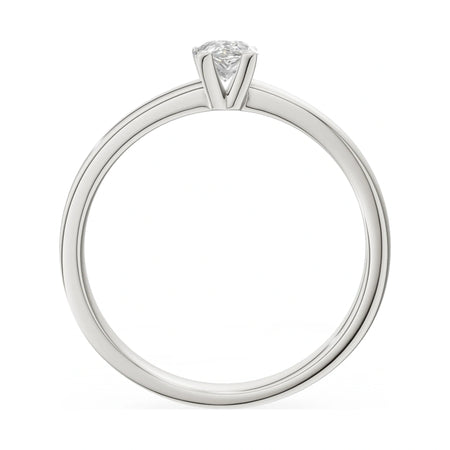 GREMARI Seven Grace pear-cut lab-grown diamond engagement ring in 14K white gold, 0.30 ct