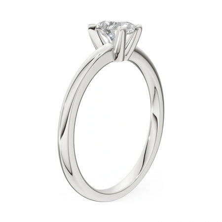 14K white gold GREMARI Seven Grace ring with 0.50 ct pear-cut lab-grown diamond