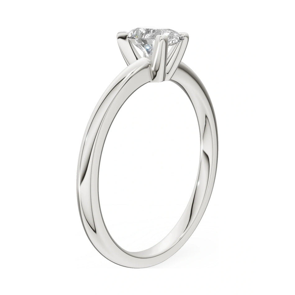14K white gold GREMARI Seven Grace ring with 0.50 ct pear-cut lab-grown diamond