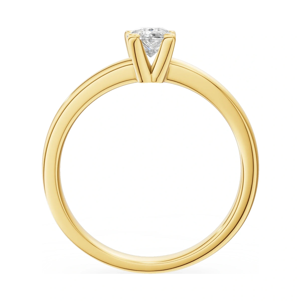 GREMARI Seven Grace pear-cut lab-grown diamond engagement ring in 14K yellow gold, 0.50 ct