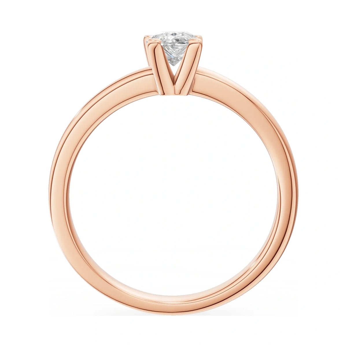 GREMARI Seven Grace pear-cut lab-grown diamond engagement ring in 14K rose gold, 0.50 ct