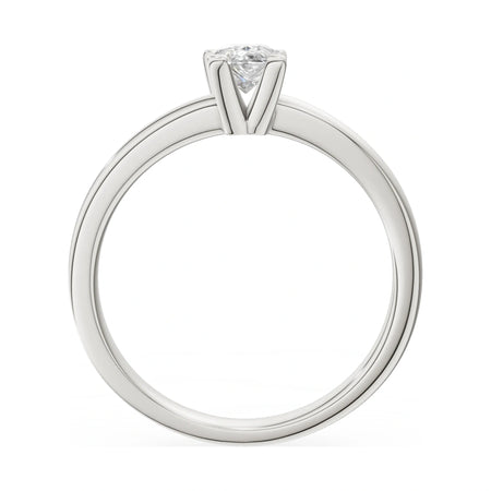 GREMARI Seven Grace pear-cut lab-grown diamond engagement ring in 14K white gold, 0.50 ct