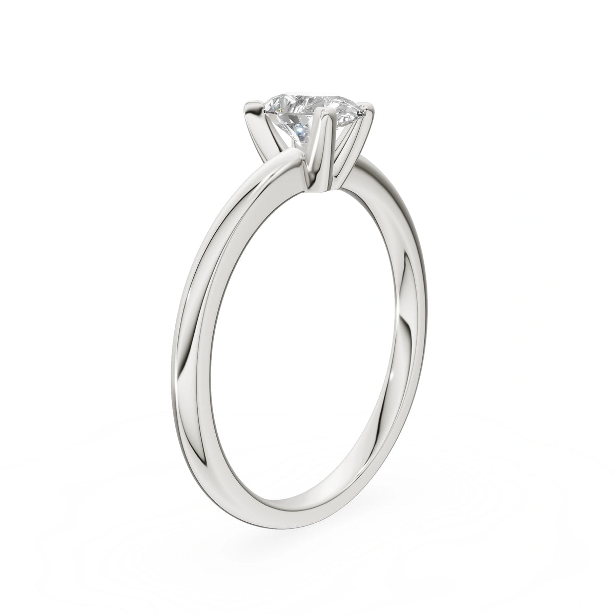 Gremari Seven Grace zásnubný prsteň z bieleho zlata s 0,50 ct lab-grown diamantom – Pear