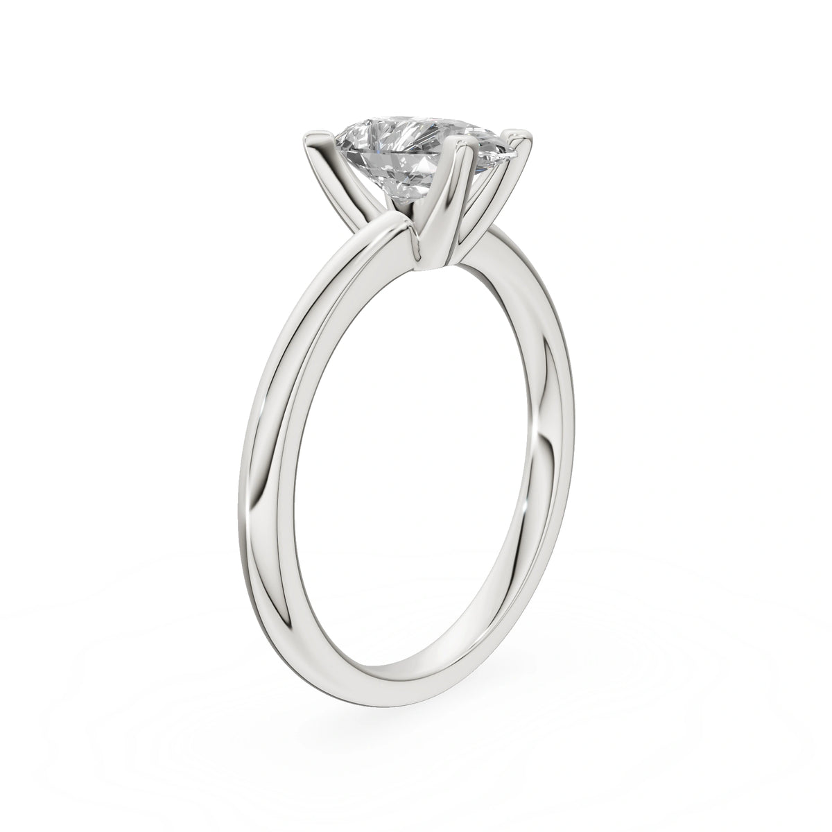 Gremari Seven Grace zásnubný prsteň z bieleho zlata s 1,00 ct lab-grown diamantom – Pear