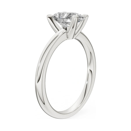 14K white gold GREMARI Seven Grace ring with 1.00 ct pear-cut lab-grown diamond