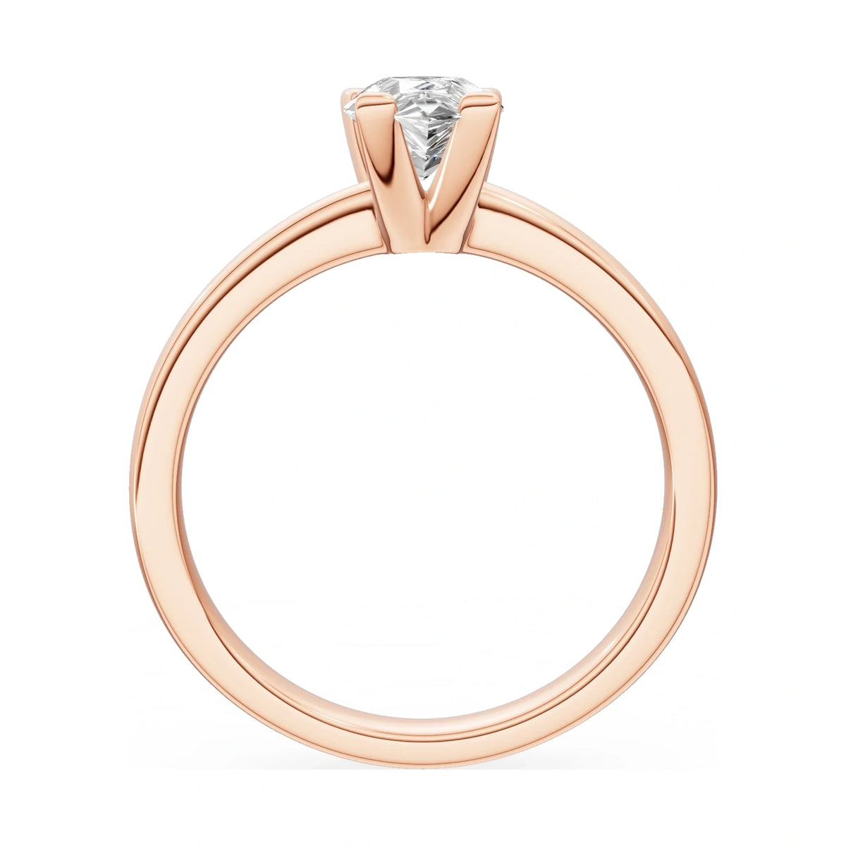 GREMARI Seven Grace pear-cut lab-grown diamond engagement ring in 14K rose gold, 1.00 ct
