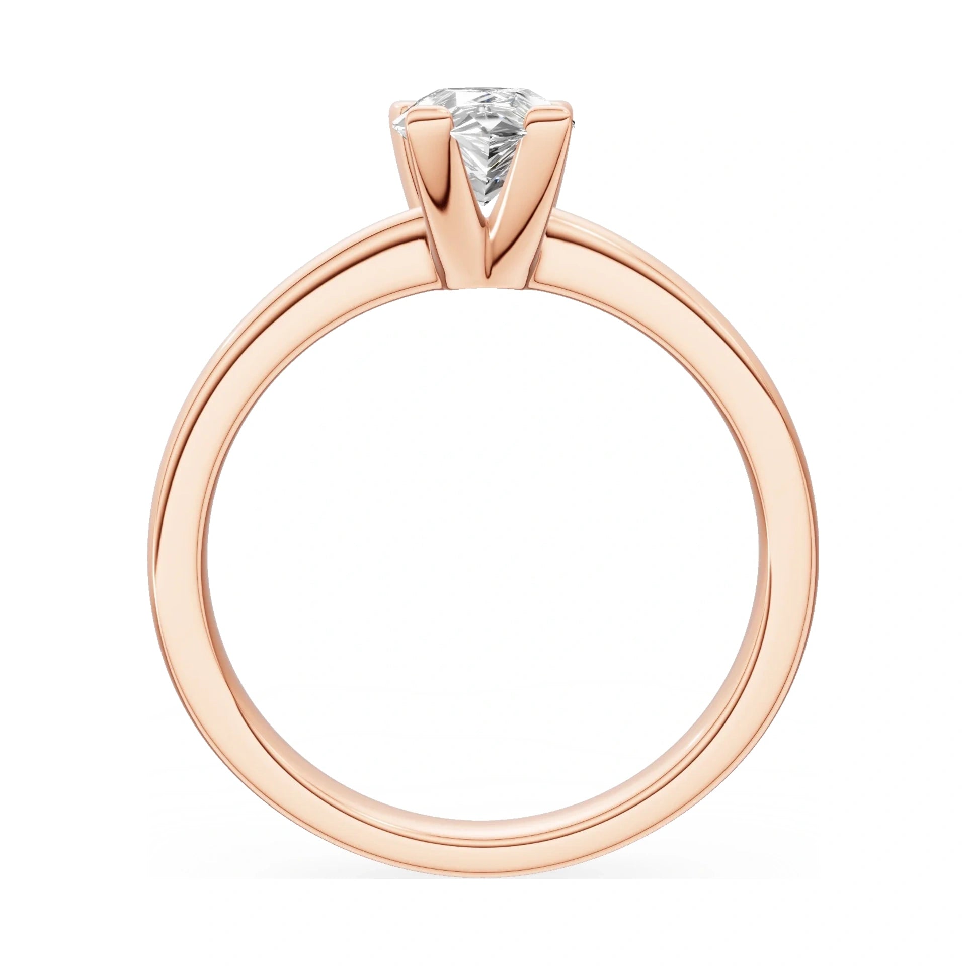 GREMARI Seven Grace pear-cut lab-grown diamond engagement ring in 14K rose gold, 1.00 ct
