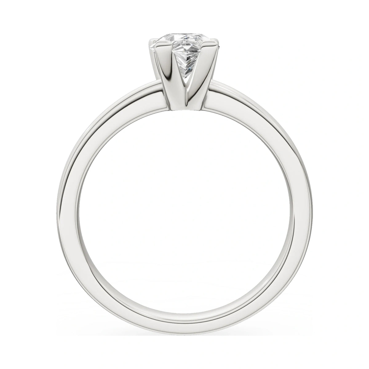 GREMARI Seven Grace pear-cut lab-grown diamond engagement ring in 14K white gold, 1.00 ct