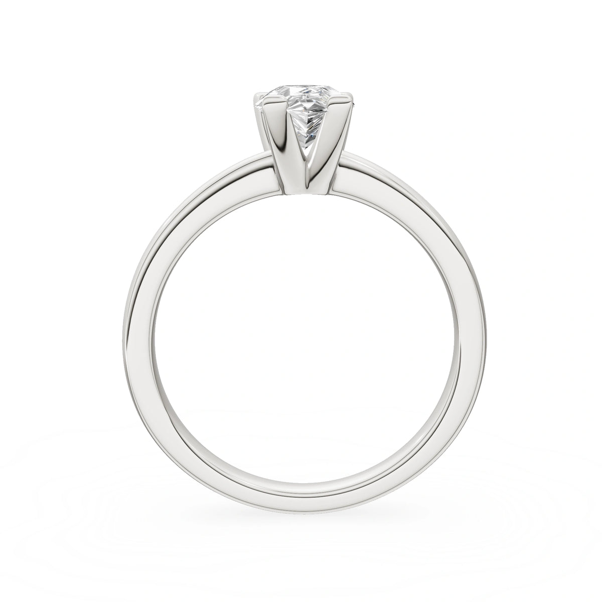 Gremari Seven Grace zásnubný prsteň z bieleho zlata s 1,00 ct lab-grown diamantom – Pear