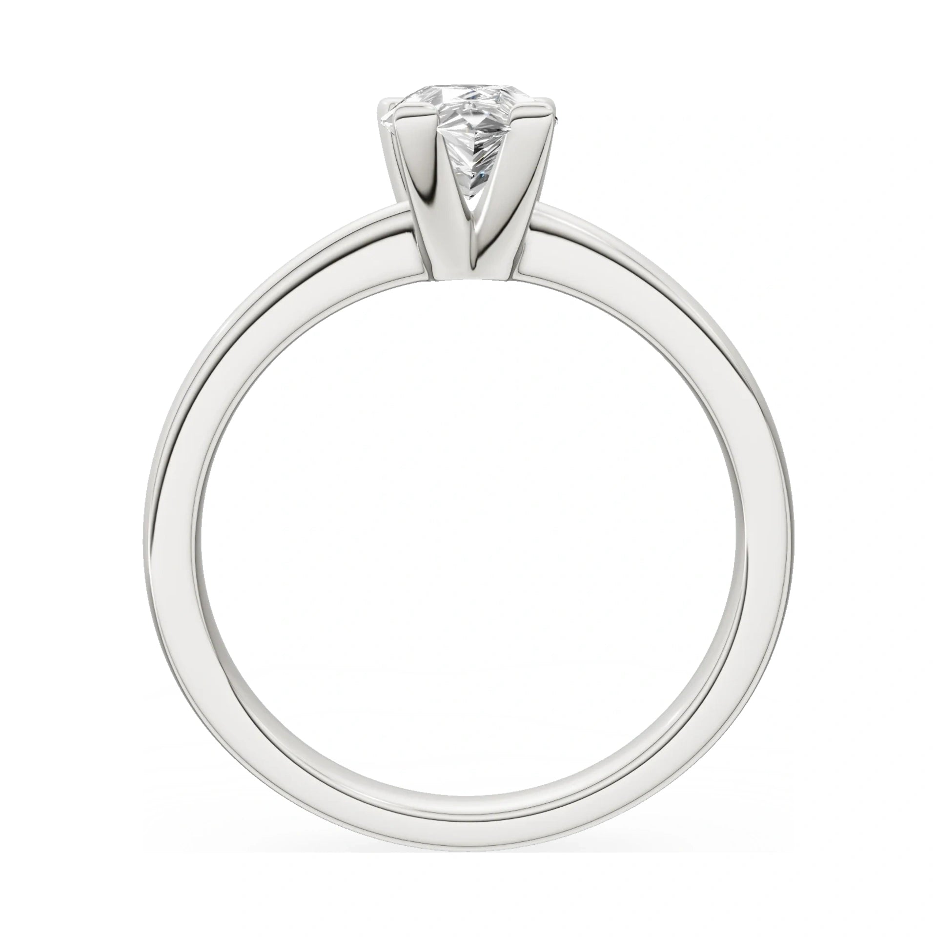 GREMARI Seven Grace pear-cut lab-grown diamond engagement ring in 14K white gold, 1.00 ct