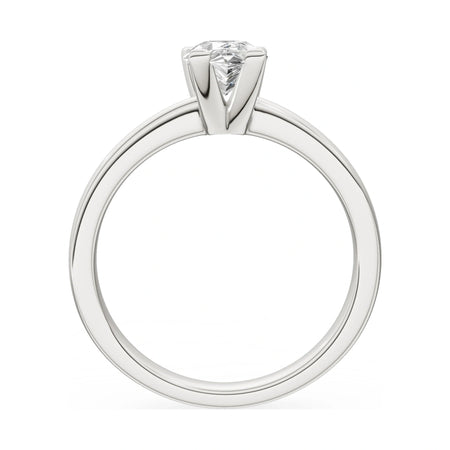 GREMARI Seven Grace pear-cut lab-grown diamond engagement ring in 14K white gold, 1.00 ct