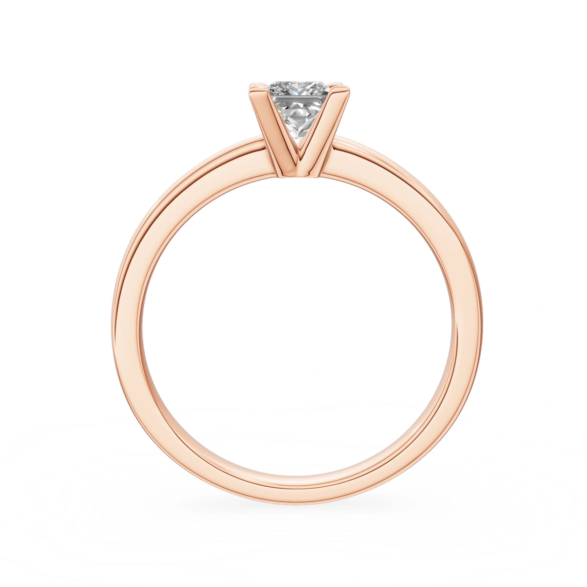 Gremari Seven Grace zásnubný prsteň z ružového zlata s 0,50 ct lab-grown diamantom – Princess