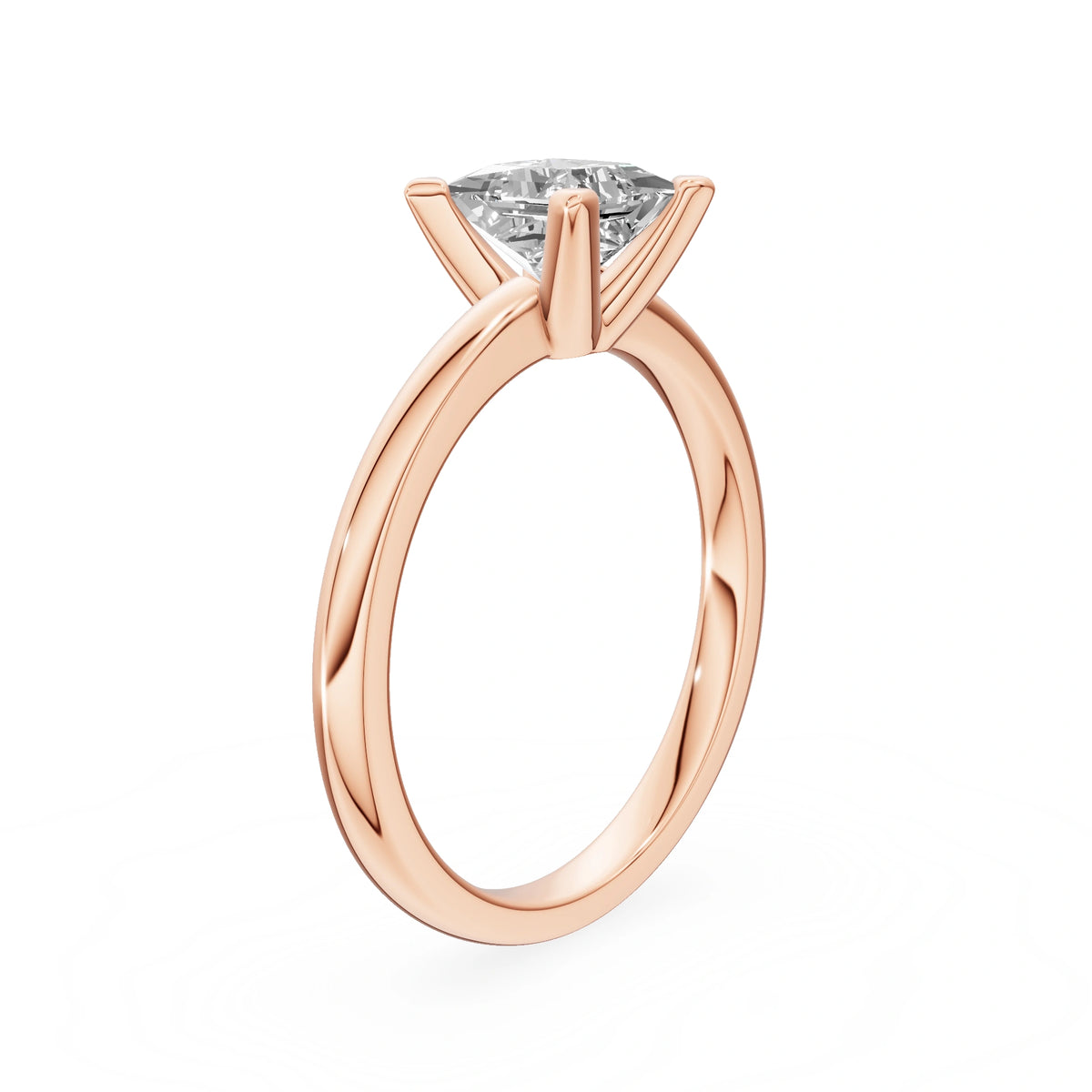 Gremari Seven Grace zásnubný prsteň z ružového zlata s 1,00 ct lab-grown diamantom – Princess
