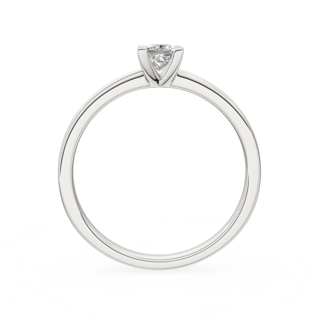 Gremari Seven Grace zásnubný prsteň z bieleho zlata s 0,30 ct lab-grown diamantom – Princess