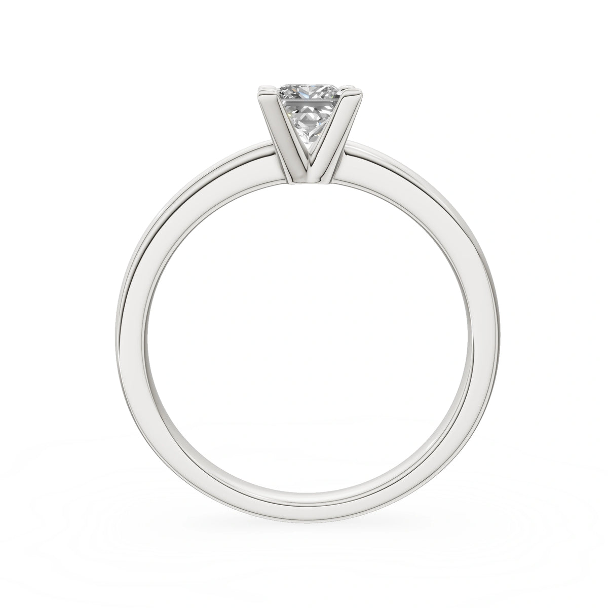 Gremari Seven Grace zásnubný prsteň z bieleho zlata s 0,50 ct lab-grown diamantom – Princess