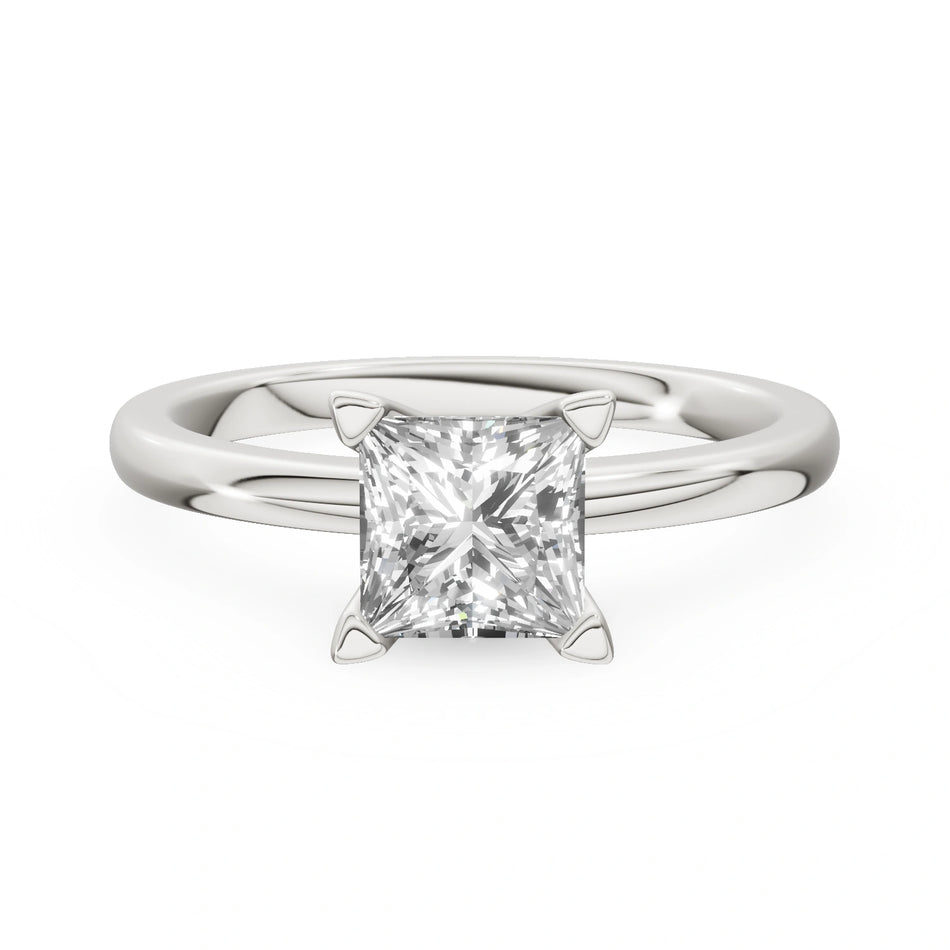 Gremari Seven Grace zásnubný prsteň z bieleho zlata s 1,00 ct lab-grown diamantom – Princess