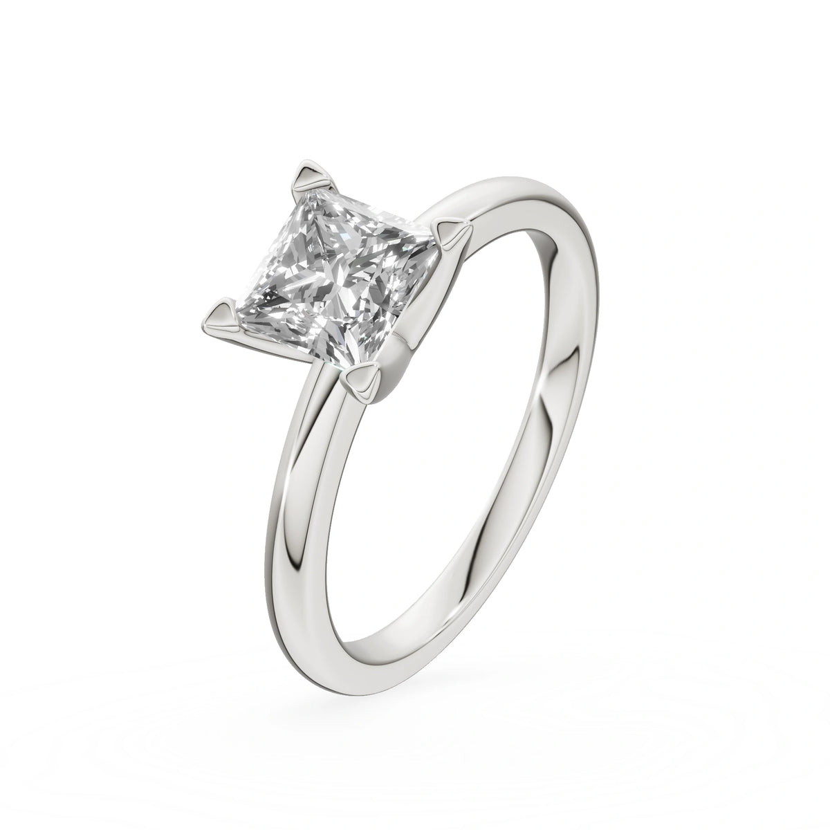 Gremari Seven Grace zásnubný prsteň z bieleho zlata s 1,00 ct lab-grown diamantom – Princess