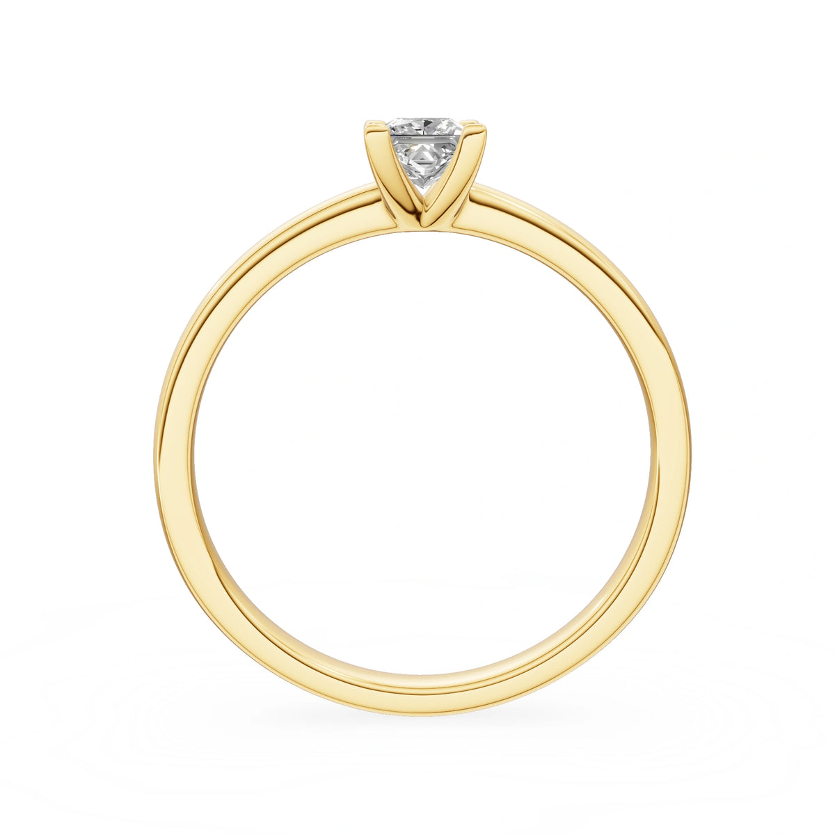 Gremari Seven Grace zásnubný prsteň zo žltého zlata s 0,30 ct lab-grown diamantom – Princess
