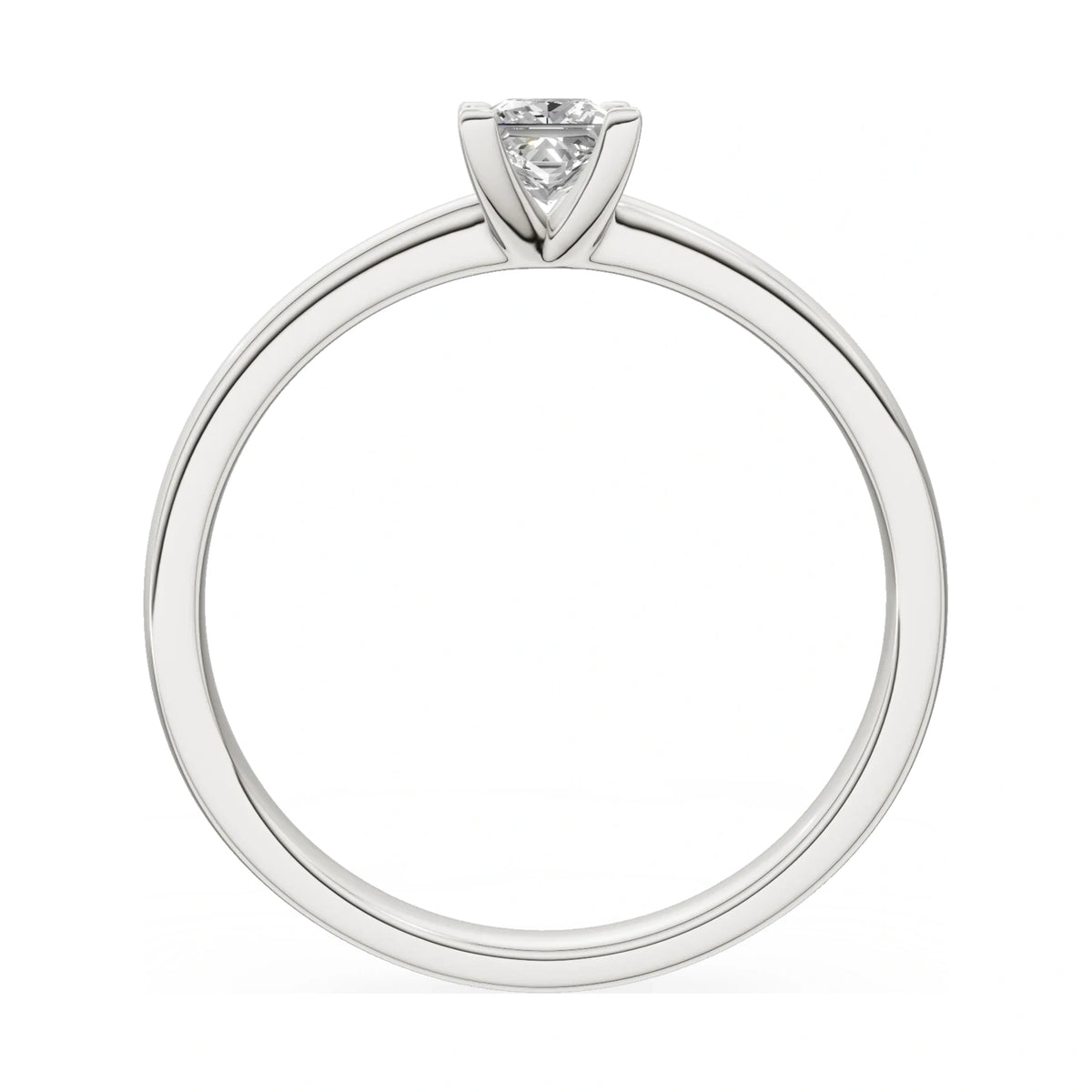 GREMARI Seven Grace princess-cut lab-grown diamond engagement ring in 14K white gold, 0.30 ct