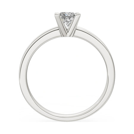 GREMARI Seven Grace princess-cut lab-grown diamond engagement ring in 14K white gold, 0.50 ct