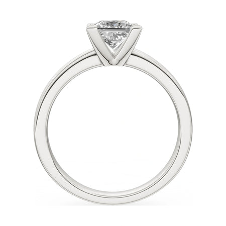 GREMARI Seven Grace princess-cut lab-grown diamond engagement ring in 14K white gold, 1.00 ct