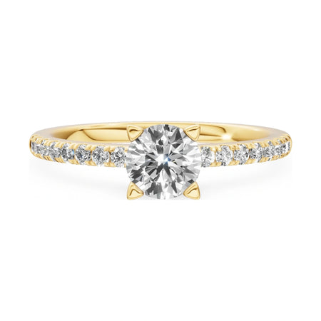 GREMARI Seven Solis 14K yellow gold engagement ring with 0.50 ct round-cut natural diamond