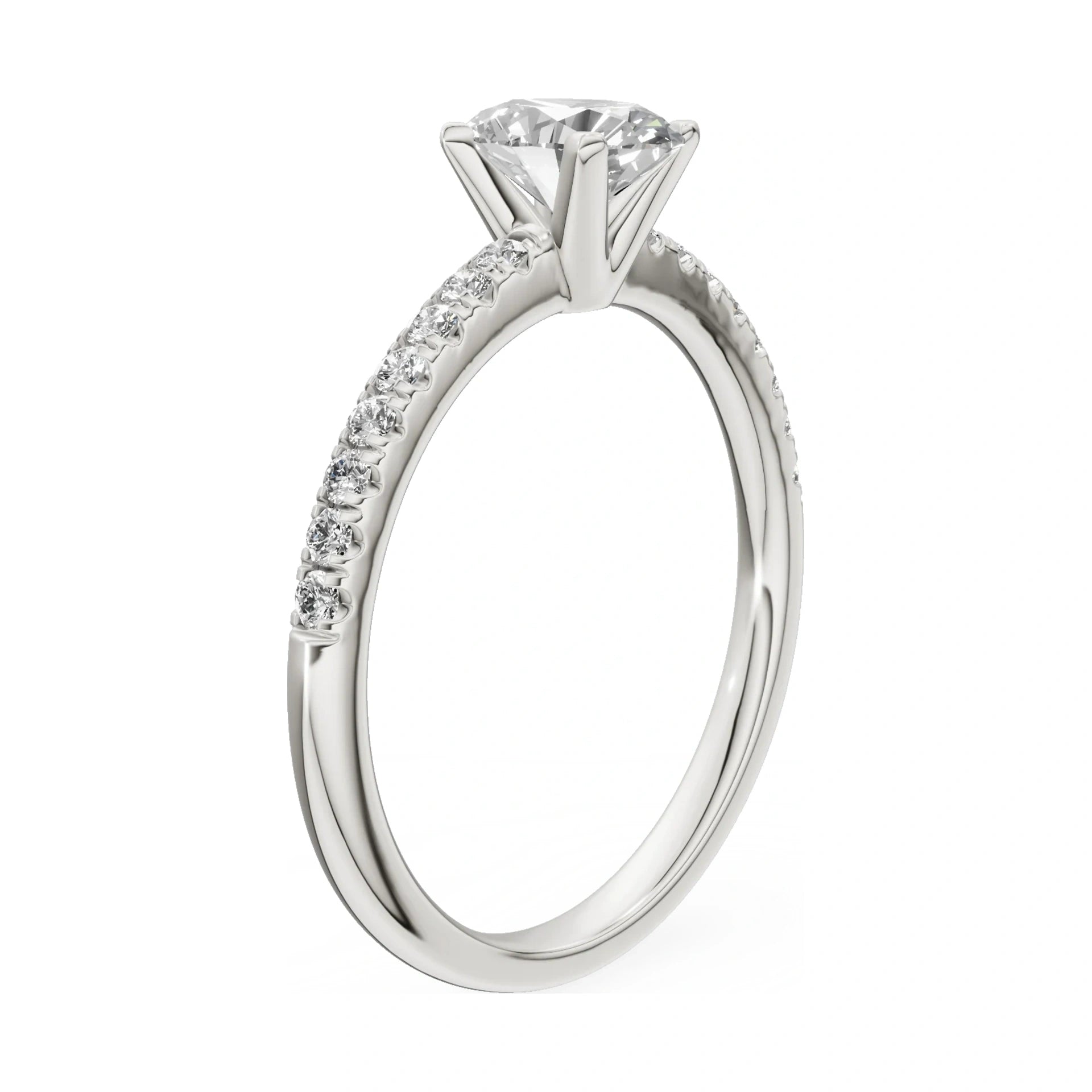 14K rose gold GREMARI Seven Solis ring with 0.50 ct oval-cut natural diamond