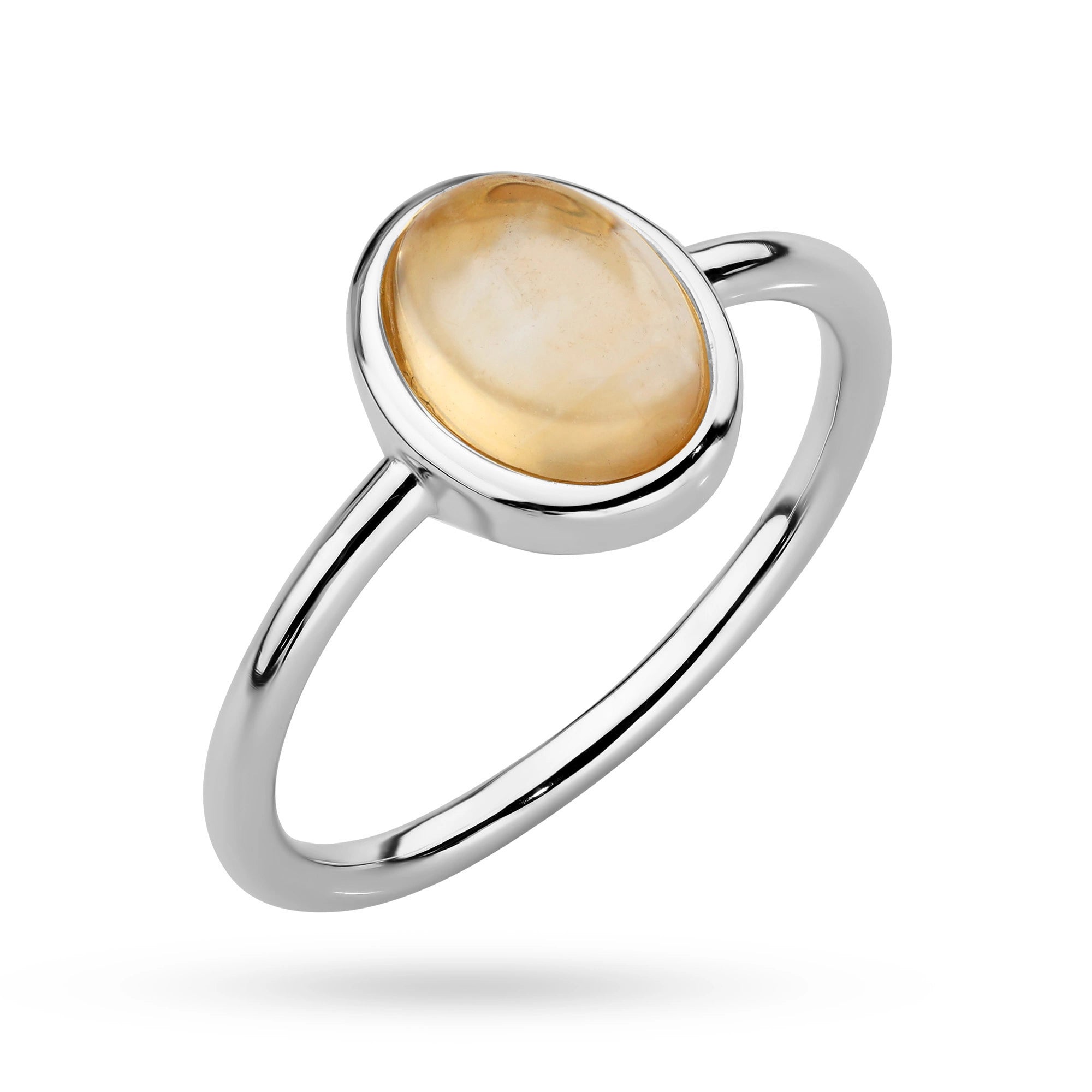 strieborný prsteň s citrínom jp084-925-zs