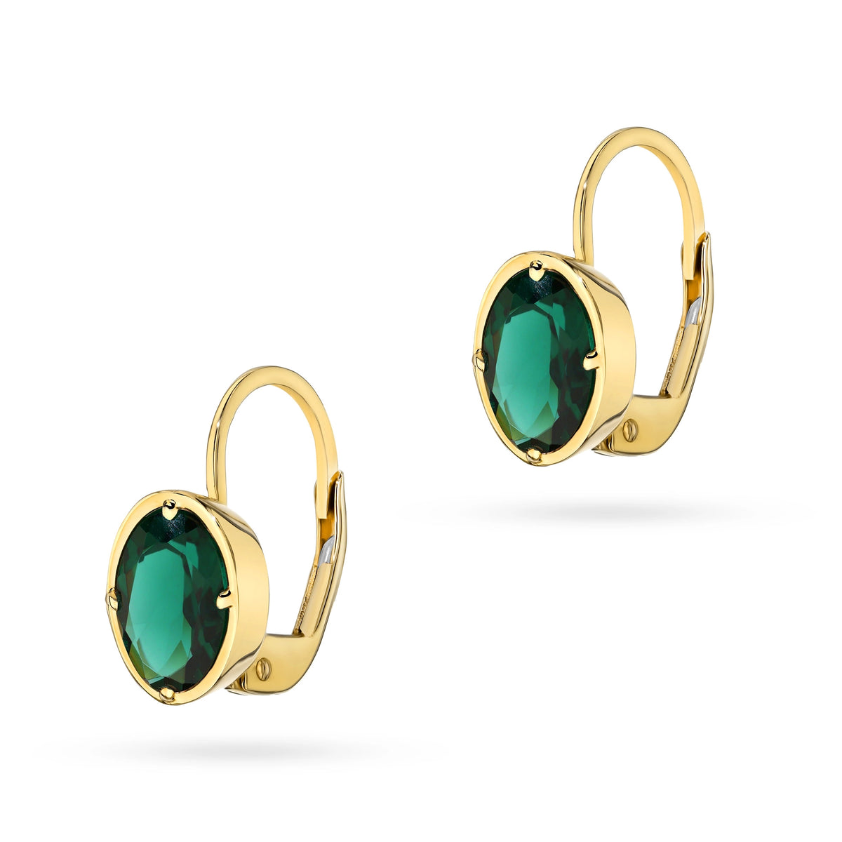 zlaté-náušnice-s-anglickým-zapínaním-a-zeleným-kvarchom-k-gw-812-585