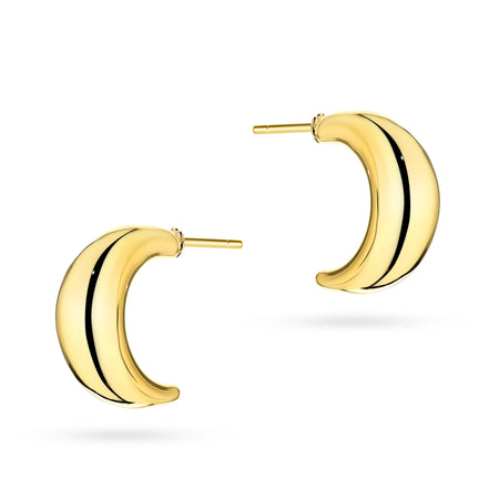 náušnice so zlatými cvokmi geometrické k1767 14k 585