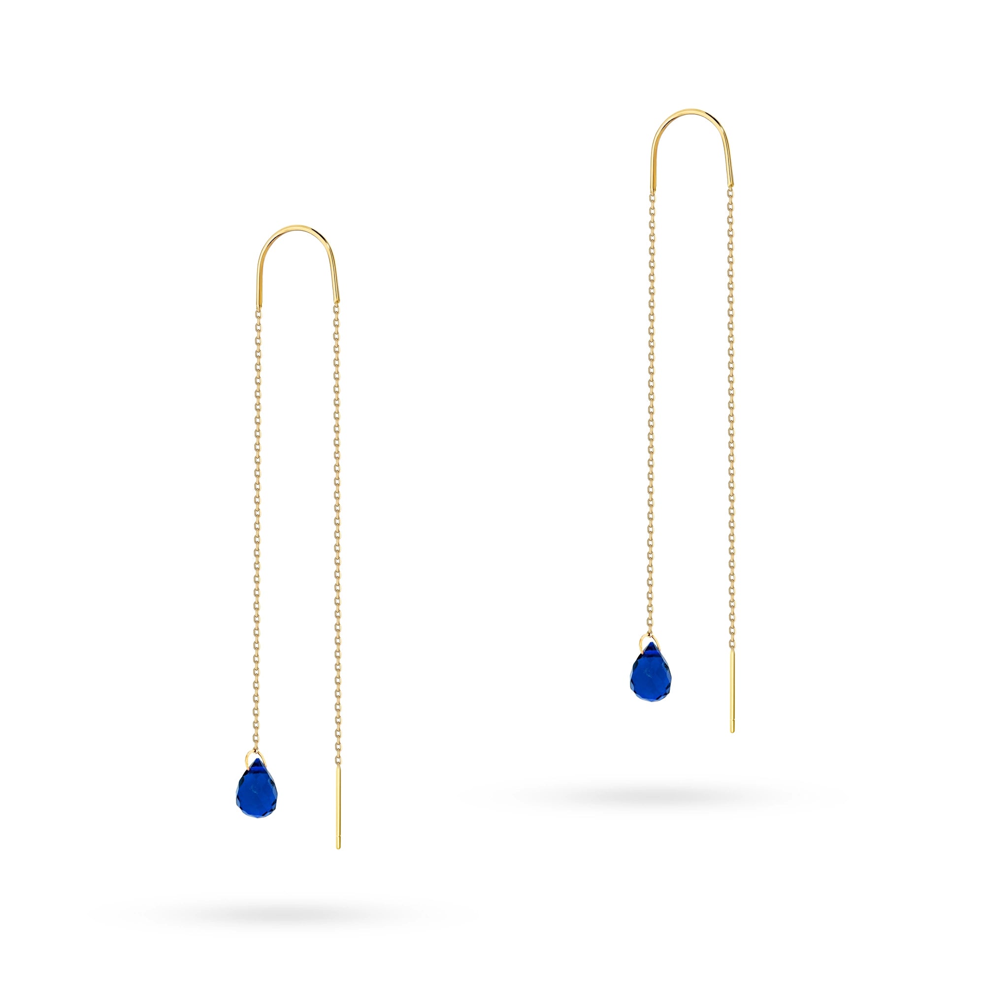 náušnice na pretiahnutie z 14-karátového zlata s hydro-krištáľom k1816 14k 585 g