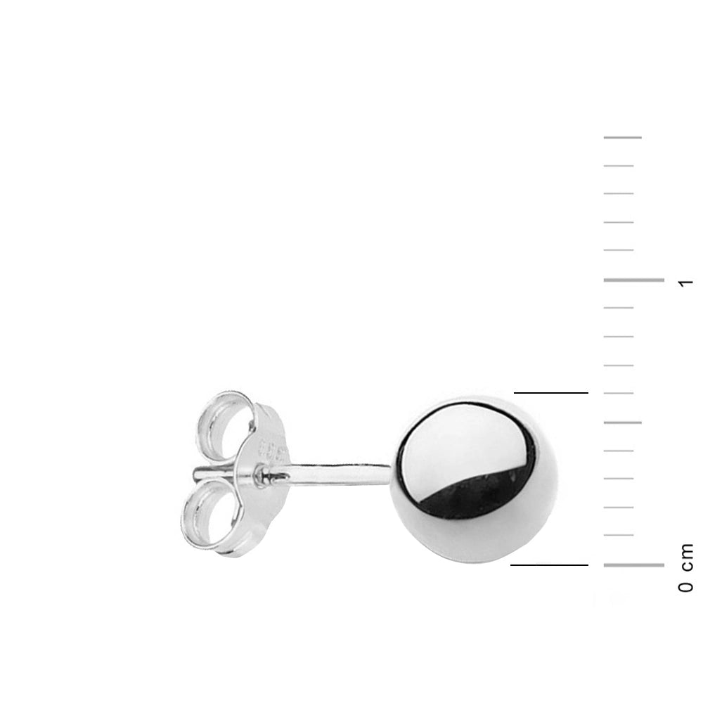 single-silver-stud-bead-earring