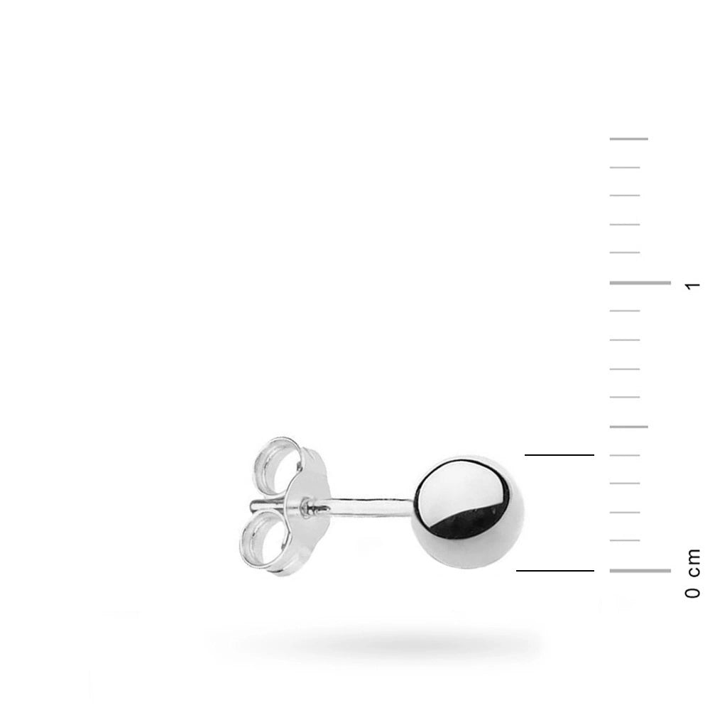single-silver-stud-bead-earring