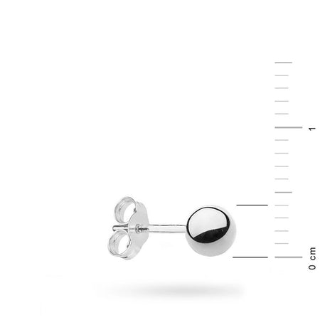 single-silver-stud-bead-earring
