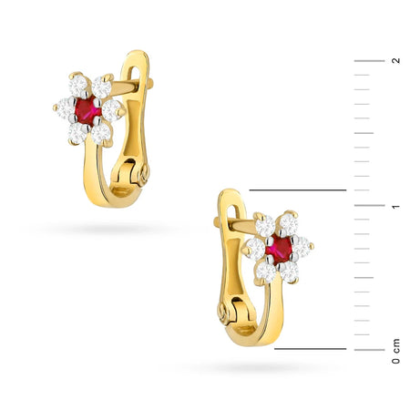 children-s-gold-english-clasp-earrings-with-zirconia-k345-14k-585
