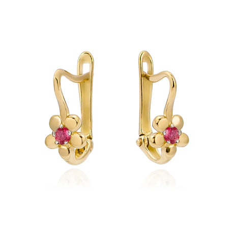 children-s-gold-english-clasp-earrings-with-zirconia-k611-14k-585
