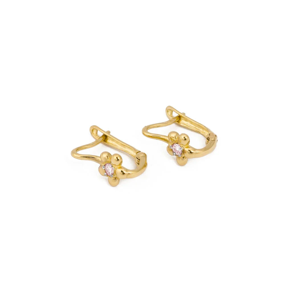 children-s-gold-english-clasp-earrings-with-zirconia-k611-14k-585