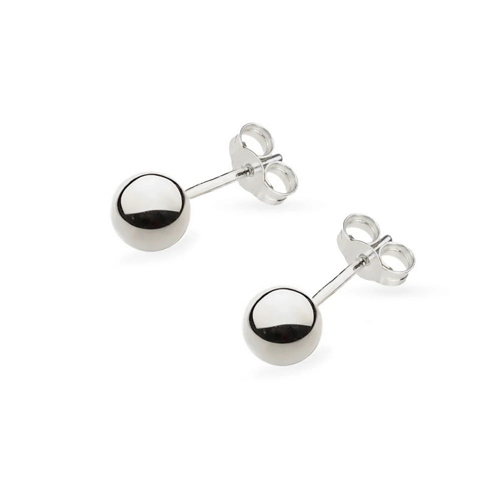 náušnice so zlatými puzetami 3,8 mm k804 14k 585