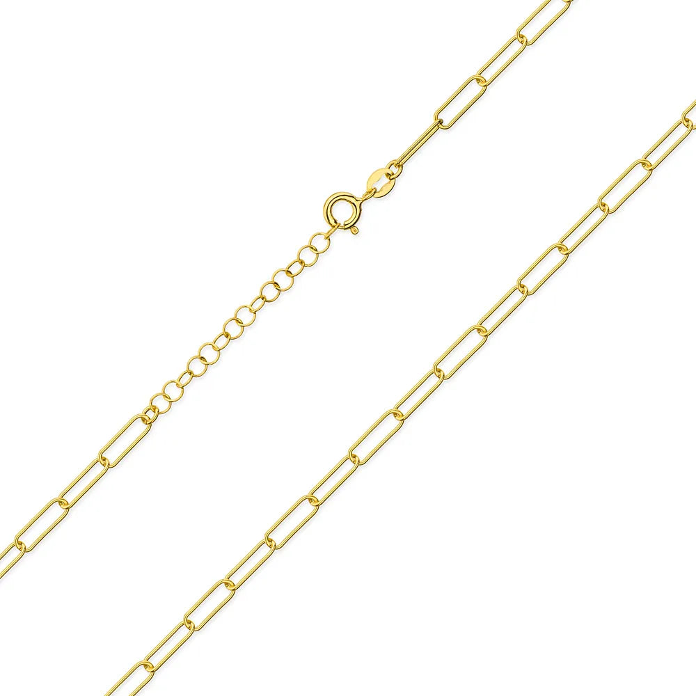 strieborný kotvičkový reťaz s pozlátením 3,5 mm l237-925-z