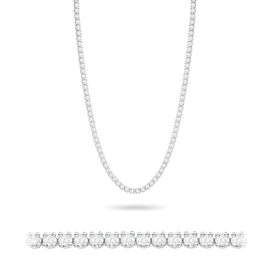 Zlatý náhrdelník so 6,90 ct lab-grown diamantmi