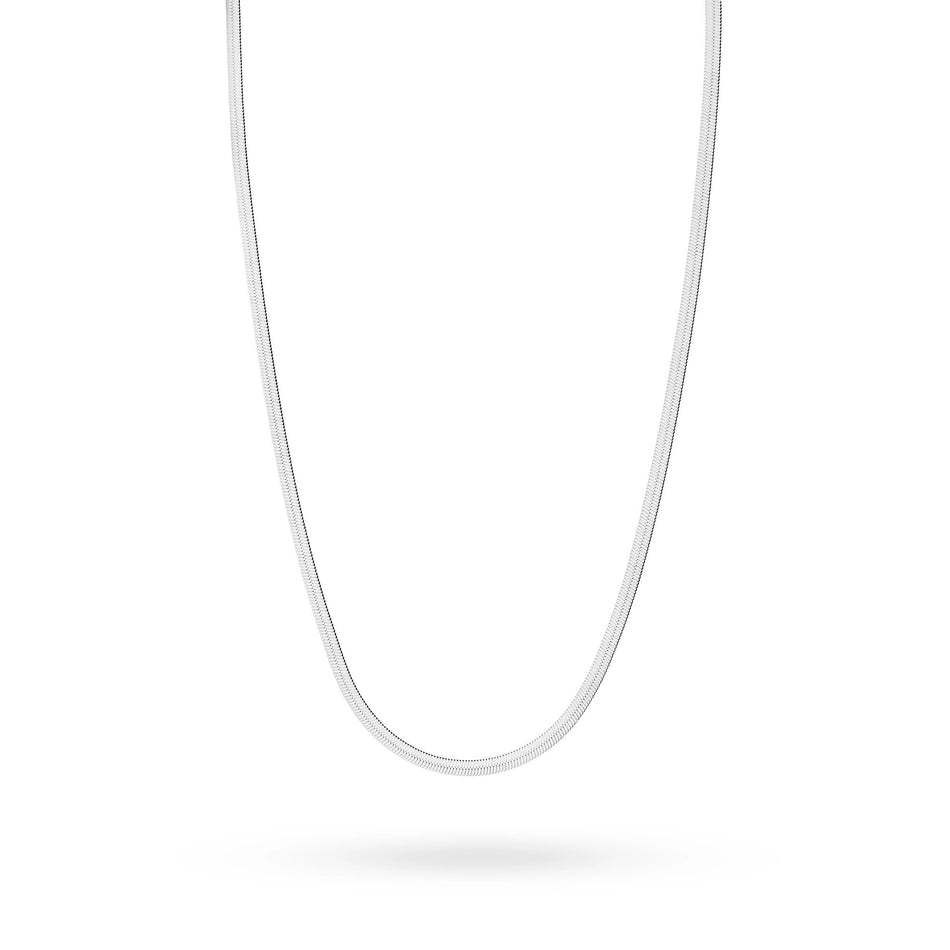 Strieborný náhrdelník s hadiou retiazkou