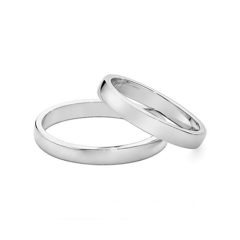 Klasické mierne zaoblené zlaté obrúčky 3 mm