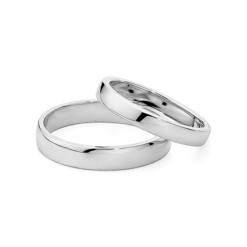 Klasické mierne zaoblené zlaté obrúčky 3 a 4 mm