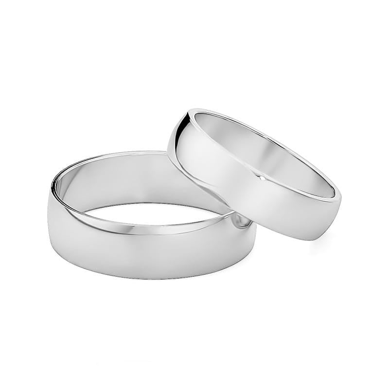 Klasické mierne zaoblené zlaté obrúčky 5 a 6 mm