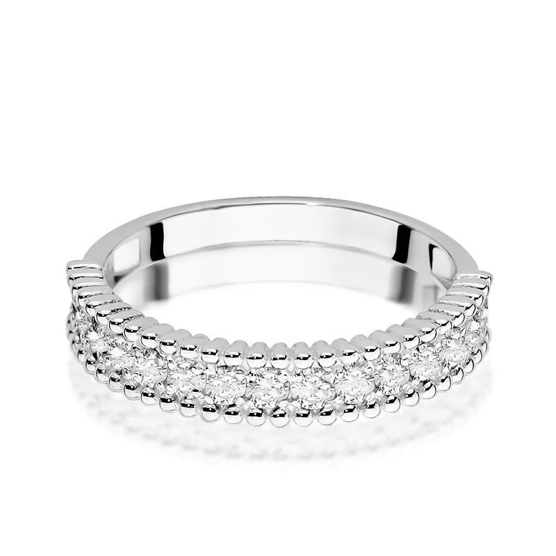 zlatý prsteň s 15 diamantmi 0,02 ct p004-b0-30
