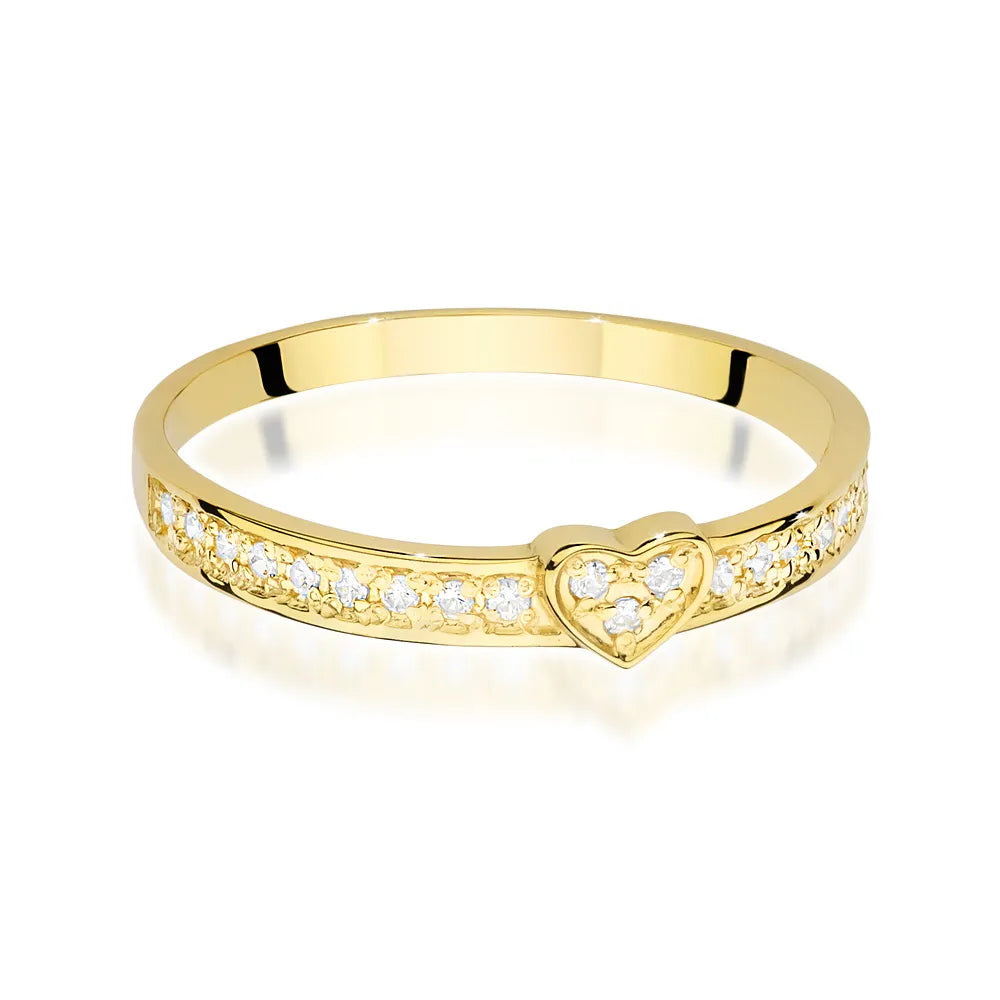zlatý prsteň s diamantmi p042-585-b0-11
