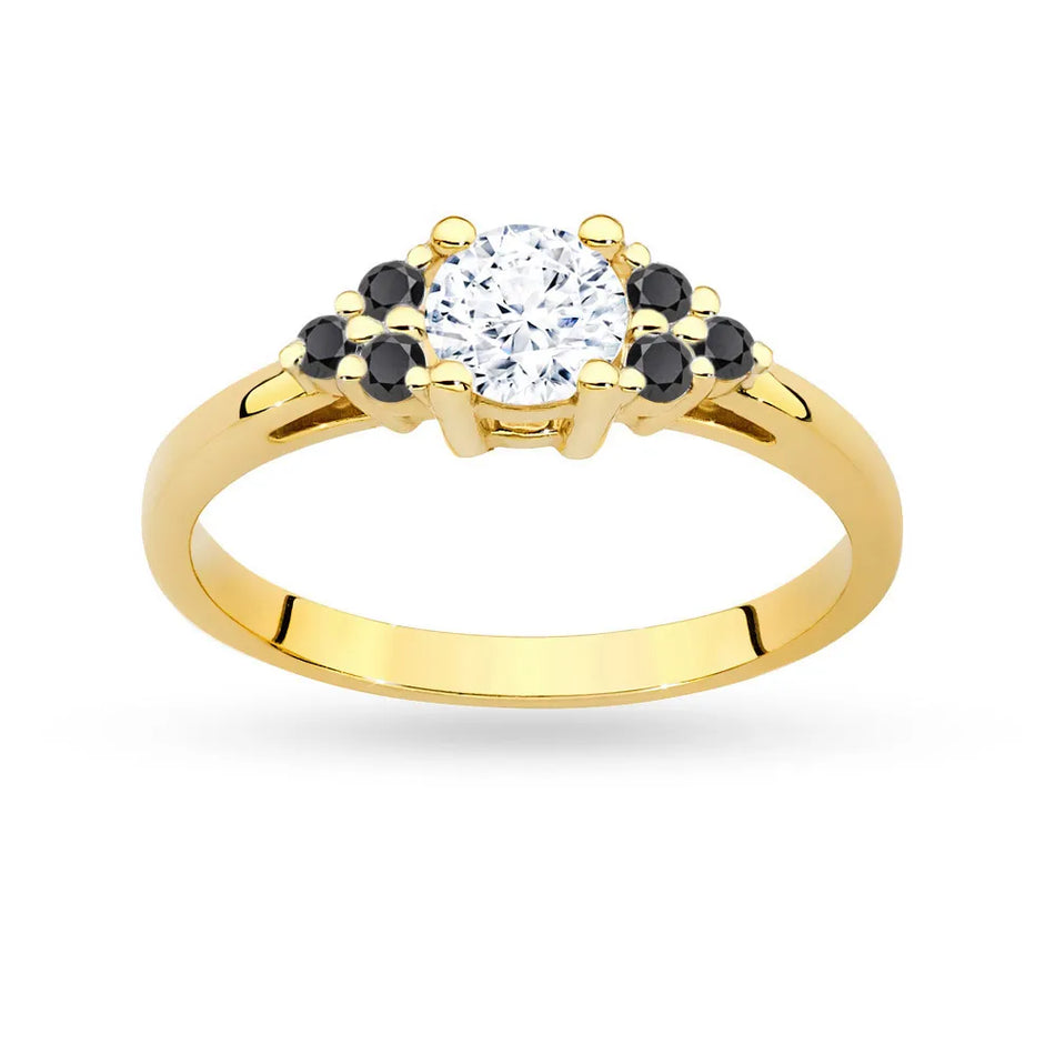 gold-ring-with-white-sapphire-and-black-diamonds-p127