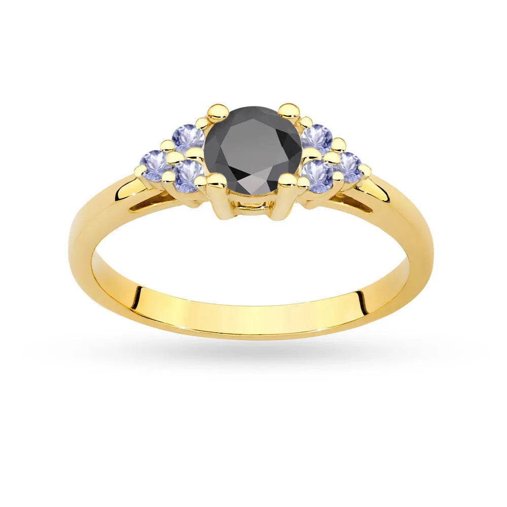 gold-ring-with-black-diamond-and-tanzanites-p127